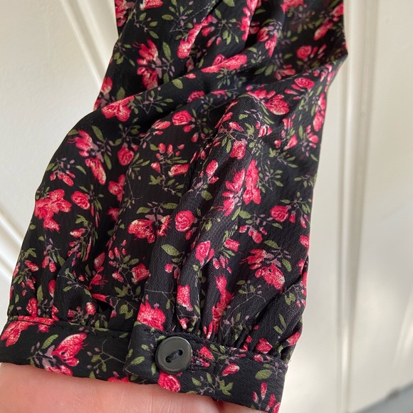 Floral Ballon Sleeve Blouse - Picture 6 of 8